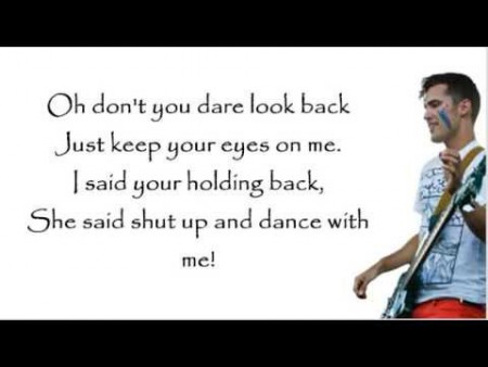 Lyrics till "Shut up and dance"